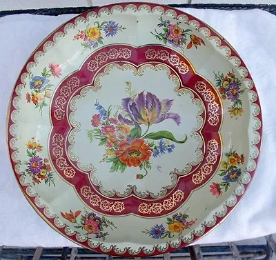 VTG 1971 DAHER Decorated Ware Bowl Jewel Tone Floral Made England Design #951942 • $6.99