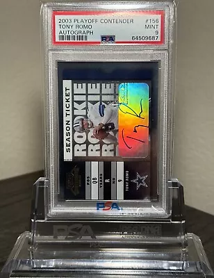 $101.33 • Buy 2003 Playoff Contenders Tony Romo Auto #156 616/999 PSA 9 MINT ROOKIE CARD