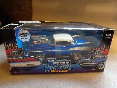 1957 Chevy Bel Air 1/24 Muscle Machines Funline 2003 • $49.99