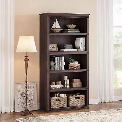 BookShelf With Storage Open Display Bookshelves Tall Book Case Wooden Furniture • $137.99