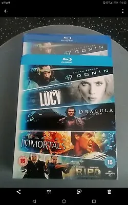 47 RONIN / LUCY / DRACULA UNTOLD / IMMORTALS / R.I.P.D.(Blu-ray) New. Cert 15 • £8.99