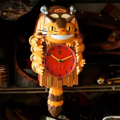 Studio Ghibli The Cat Bus Wall Clock Pendulum My Neighbor Totoro GBL New • $126.30