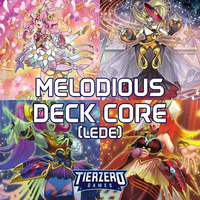 YuGiOh Melodius LEDE Deck Core Bundle 15 Cards PRE-ORDER • £4.95