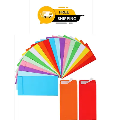 Colorful Cash Envelopes 120 Pack 3.5 X 6.5 Inch – Money Envelopes For Cash 80 G • $13.99