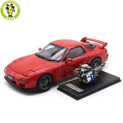 1/18 Mazda RX-7 RX 7 Spirit R Red Polar Master Diecast Model Toy Car Gifts • $208.25