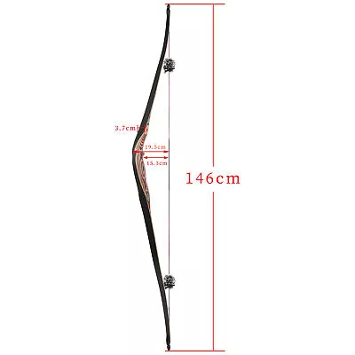 58  Triangle Longbow 20-55lbs RH LH Traditional Horsebow Recurve Archery Hunting • $235.32