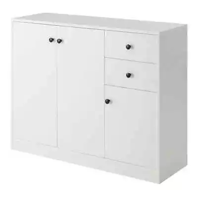 $157.99 • Buy Costway Buffet Sideboard Table Kitchen Storage Cabinet W/ Drawers & Doors White