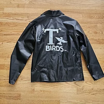 Grease T Birds Moto Faux Leather Jacket Cosplay Costume One Size 40 IN Chest • $26.95