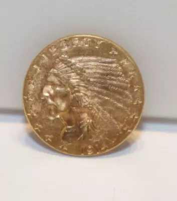 1914 US 2 1/2 Indian Gold Piece Unc Details (Cleaned) • $305