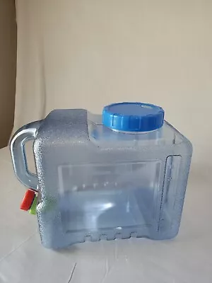 Outdoor Water Bucket Portable Driving Tank Container Faucet 5-15L For Camping • $25.95