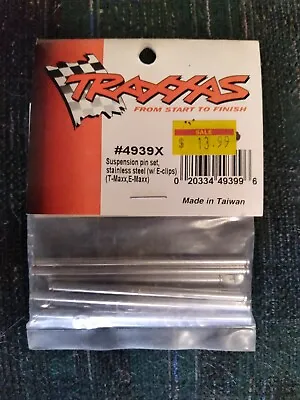 Traxxas 4939X Suspension Pin Set Stainless Steel (w/E-clips)(T-Maxx E-Maxx) • $11.79