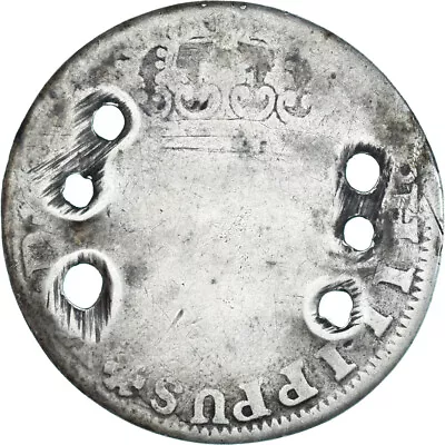 [#1153522] Coin Spain Philip V 2 Reales 1732 Seville VG(8-10) Silver KM: • £26.25