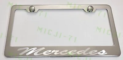 Mercedes Benz Stainless Steel License Plate Frame Holder Rust Free • $10