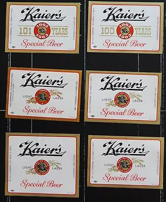 Old Labels Beer Labels Mahanoy City PA. Kaier Brewing # AA • $3.25