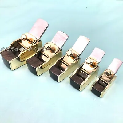 5pcs Different Size Flat Bottom Plane Brass Wrap Blackwood Small Planer • $49