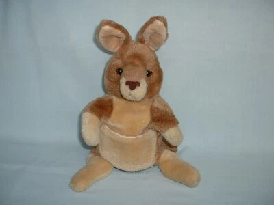 PUPPET COMPANY KANGAROO Hand Glove Puppet Cuddly Soft Plush Toy (WILD ANIMALS) • £5.99