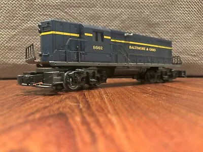 Lionel Trains O And 027 Gauge Baltimore And Ohio GP-7 Diesel Locomotive 6-8662 • $85