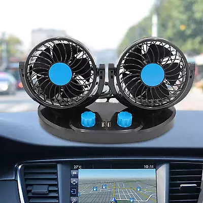 Car Cooling Fan Auto Cooling Fan 2 Speed Strong Wind 360 Degree • $38.85