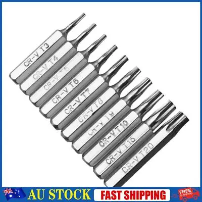 10pcs CR-V Torx Bits Set T3 T4 T5  T7 T8 T9 T10 T15 T20 Mobile Repair Bit • $9.29