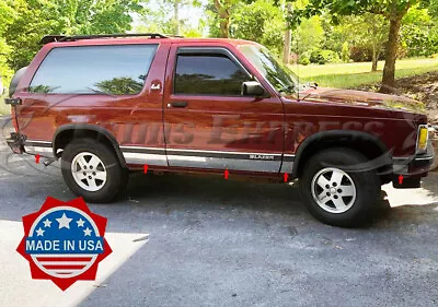 1991-1994 Chevy S10 Blazer 2Dr Compact SUV Rocker Panel Trim Molding 10Pc 4 3/4  • $259.99