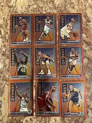 1995-96 Topps Finest Orange Border Series 1 & 2 Complete Set 1-44 Michael Jordan • $160