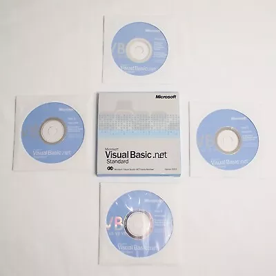 Microsoft Windows Visual Basic.net Standard Edition Version 2002 • $24.02