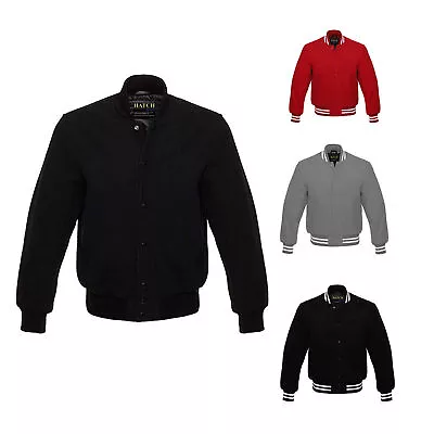 Mens Premium Quality Classic All Wool College Baseball Letterman Varsity Jacket • $89.99