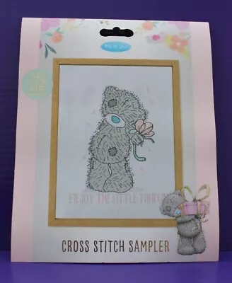 Cross Stitch Kit / Set 8 X 10  Me To You Teddy - Hoop Threads & Fabric - Gift  • £7.99
