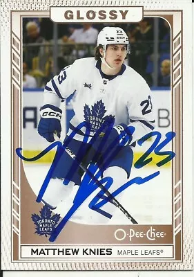 Matthew Knies Autographed Toronto Maple Leafs Card  • $19.99