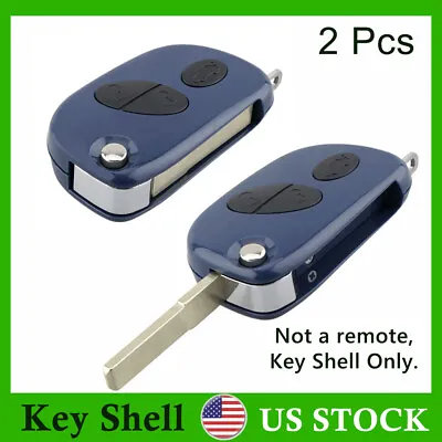 2 For 2008 2009 Maserati GranTurismo Flip Remote Key Shell Case Fob RX2TRF937 • $20.79