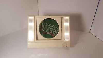 Vintage Standup Lighted Mirror OTT Light Magnifying Square Circle Make Up • $18.27