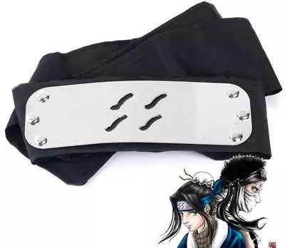 NARUTO Ninja Headband Head Band Bandana Cosplay Momochi Zabuza • £3.96