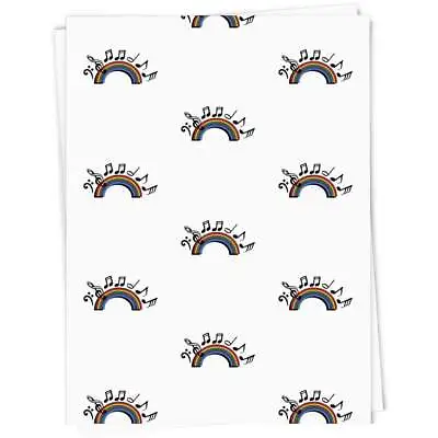 'Music Rainbow' Gift Wrap / Wrapping Paper / Gift Tags (GI021552) • £3.99