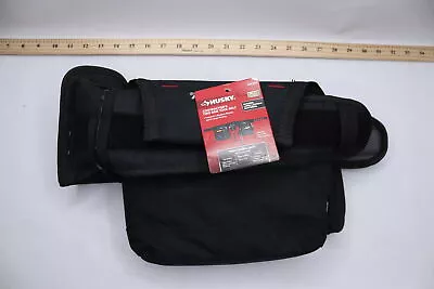 Husky 2-Bag 10-Pocket Contractor's Work Tool Belt Black 524 043 • $51.76