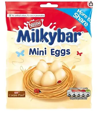 Nestle Milkybar White Chocolate Mini Eggs 80g X2 • £9.99