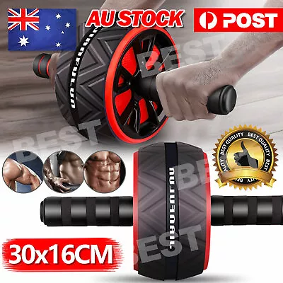 AB Abdominal Roller Wheel Fitness Waist Core Workout Exercise Wheel Home Gym NEW • $14.95