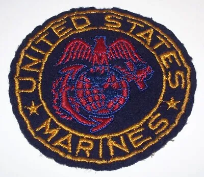 Original Embroidered Wool Ww2 Usmc Px Souvenir Marines Ega Pocket Patch • $9.99