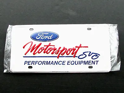 Ford Motorsport Svo Performance Equipment 1993 Vintage Original License Plate • $159.95