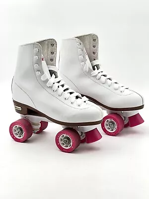 Chicago Women's Classic Roller Skates Premium White Quad Rink Skates -Size 9 US • $28.99