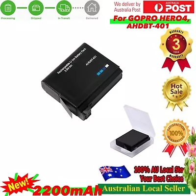 BATTERY 3.8V For GOPRO HERO4 Hero 4 AHDBT-401 Hero 4 Balck Hero 4 Silver Hero+ • $17.70