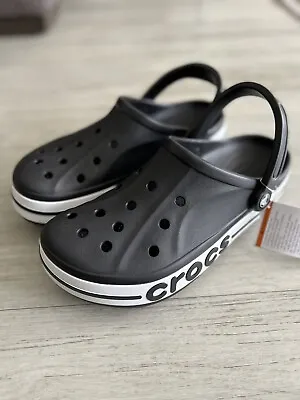 £23.95 • Buy Crocs Bayaband Clogs Mens Uk 7, Womens 8 Sandals Colour  Black NEW WITH TAGS