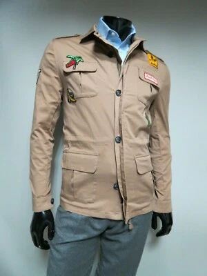 $59 • Buy Zara Man Toggle Safari Style Patched Sport Coat Jacket Size Small -36