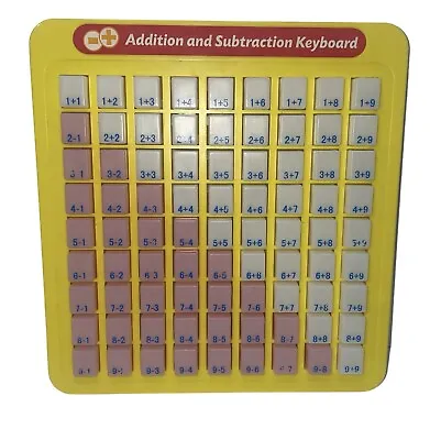 Magic Math Board Addition And Subtraction Keyboard Press And See • $15.39