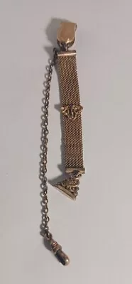 Antique F.M. Co. Victorian Pocket Watch Mesh Chain Fob • $25.92