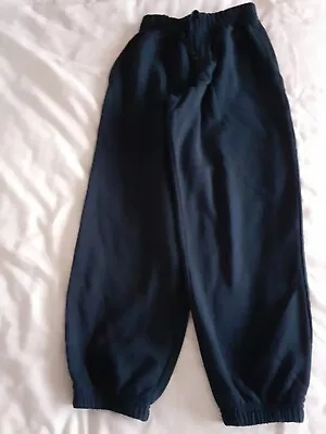 M&S Navy Blue Jogging Bottoms Age 7 122cm Pet/Smoke Free Home • £4.50