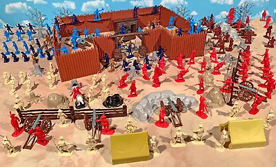 American Revolution Playset #2 - Joining Battle - 54mm Plastic Toy Soldiers • $319