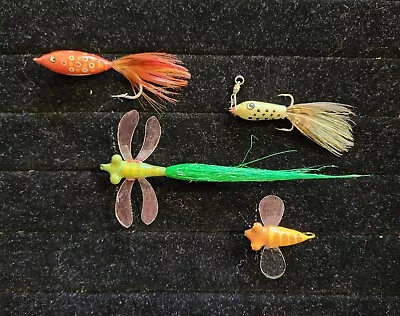 Incredibly RARE HANDMADE HAND PAINTED B-17 1992 FLY FISHING LURES Collectable  • $39.99