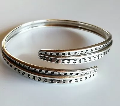 David Andersen Vintage Norway 925S Sterling Silver Viking Saga Bangle Bracelet • $189.99