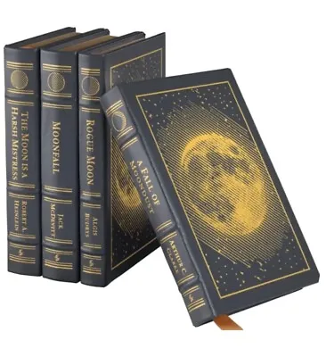 Easton Press DARK SIDE OF THE MOON - 4 Volume Clarke Heinlein McDevitt SEALED • $789