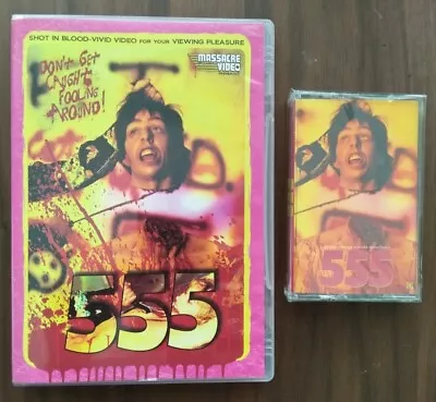 555 DVD 1988 Massacre Video SOV Gore + Horror Cassette Soundtrack OST Oop Rare • $24.99